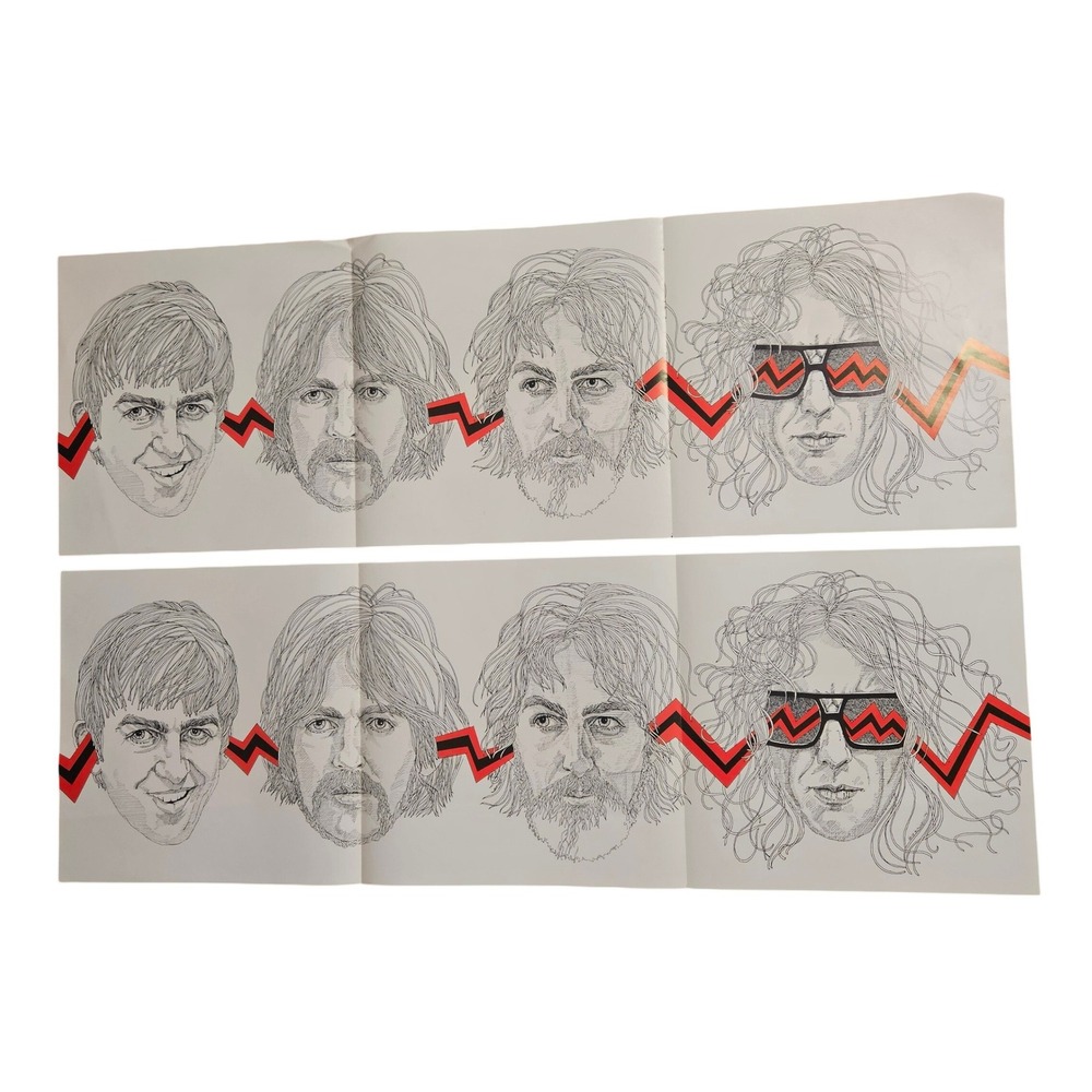 Lot of 2: Beatles 10 Year Anniversary George Harrison Promo Poster 36x12 VTG 70s